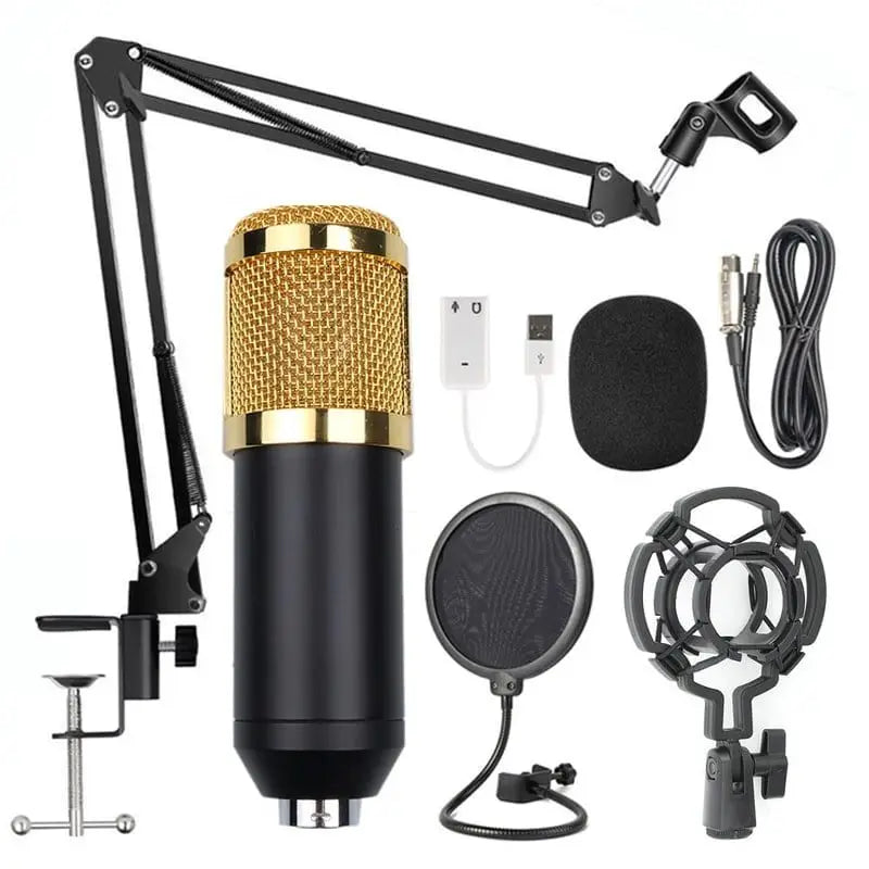 BM800+V8 Condenser Microphone Metal Body