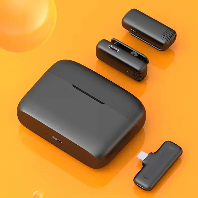 J13 Type-C Dual Wireless Lavalier Microphone with Charging Case
