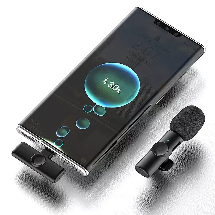 K11 2-in-1 Collar Wireless Microphone iPhone/Android & Type C Supported