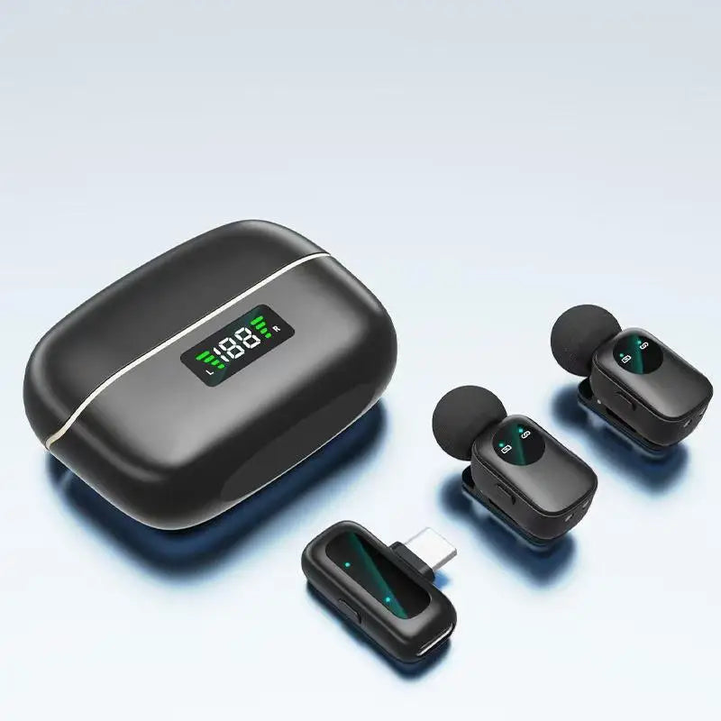 MINI8 RTS Lavalier Metal Condenser Lightweight Wireless Dual Microphone