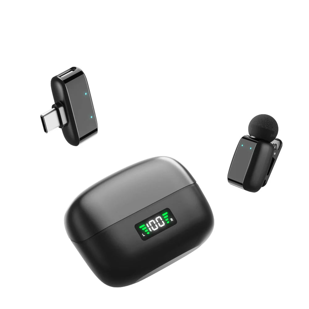 MINI8 RTS Lavalier Metal Condenser Lightweight Wireless Dual Microphone