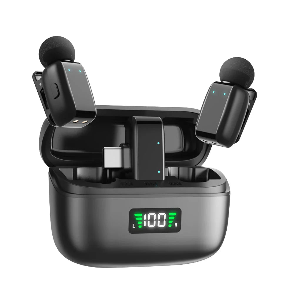 MINI8 RTS Lavalier Metal Condenser Lightweight Wireless Dual Microphone