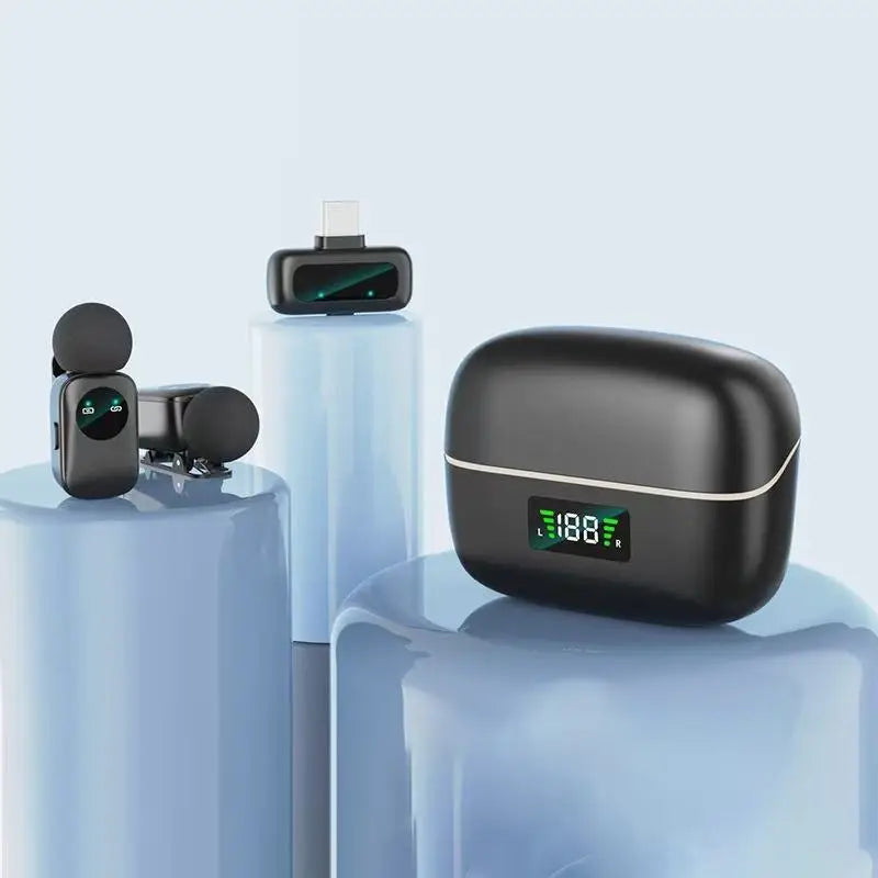 MINI8 RTS Lavalier Metal Condenser Lightweight Wireless Dual Microphone