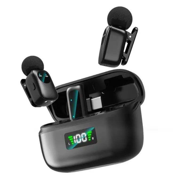 MINI8 RTS Lavalier Metal Condenser Lightweight Wireless Dual Microphone