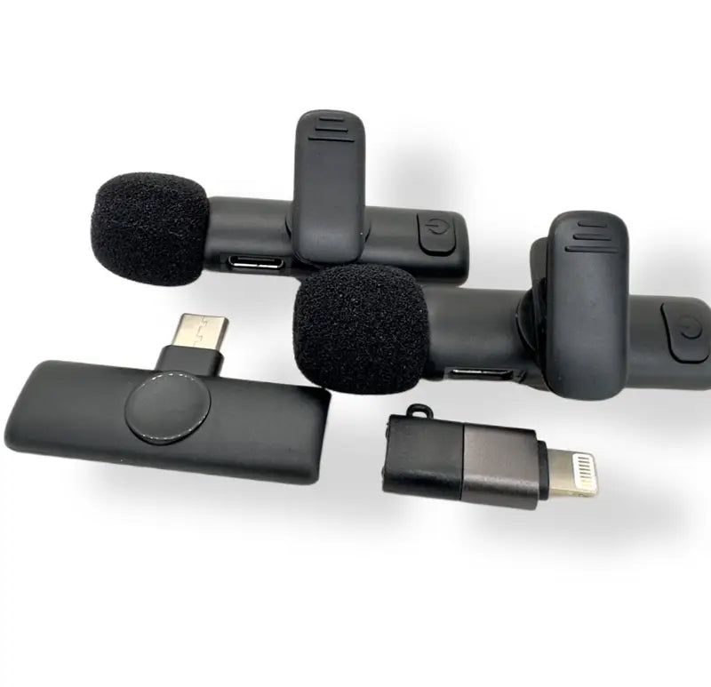 K11 2-in-1 Collar Wireless Microphone iPhone/Android & Type C Supported